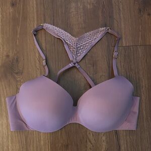 Victorias Secret Mauve Lace-Back T-Shirt Bra 34C NWOT